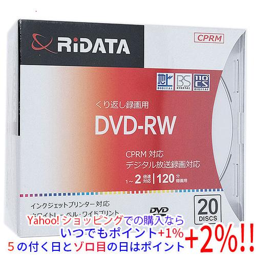 RiTEK 録画用 DVD-RW 2倍速 20枚組 RIDATA DVD-RW120.20P SC ...