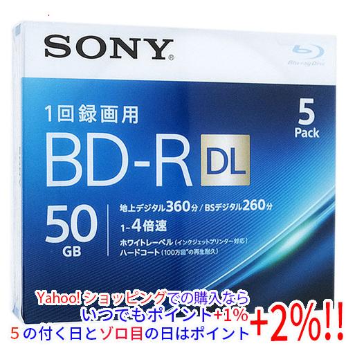 SONY ブルーレイディスク 5BNR2VJPS4 BD-R DL 4倍速 5枚組