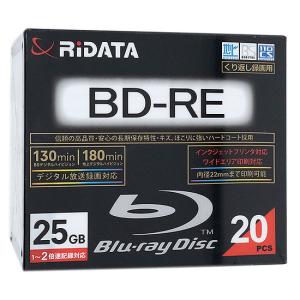 RiTEK ブルーレイディスク RiDATA BDRE130PW2X20PSCC BD-RE 2倍速 20枚組 [管理:1000022536]｜excellar-plus