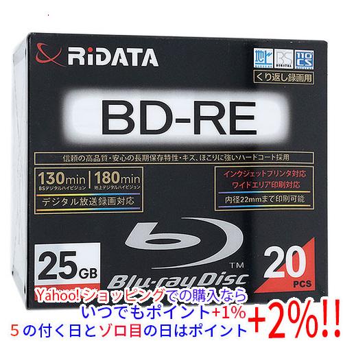 RiTEK ブルーレイディスク RiDATA BDRE130PW2X20PSCC BD-RE 2倍速...