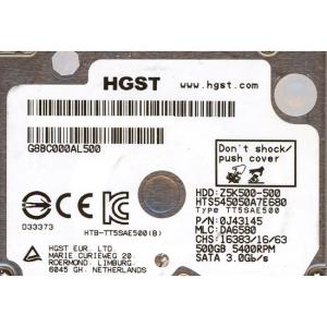 【新品訳あり】 HGST製HDD 2.5inch HTS545050A7E680 500GB 7mm [管理:1000023200]｜エクセラープラス