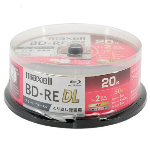 爆買maxell 録画用ブルーレイディスク BEV50WPG.20SP BD-RE DL 2倍速 2...