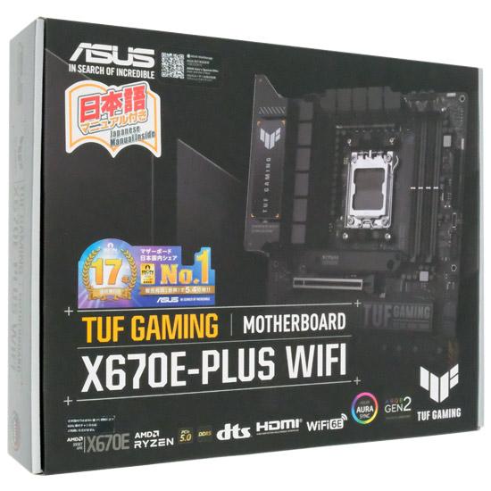 ASUS製 ATXマザーボード TUF GAMING X670E-PLUS WIFI SocketA...