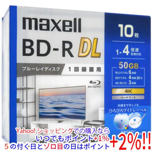 maxell 録画用ブルーレイディスク BD-R DL 4倍速 10枚組 BRV50WPG.10S