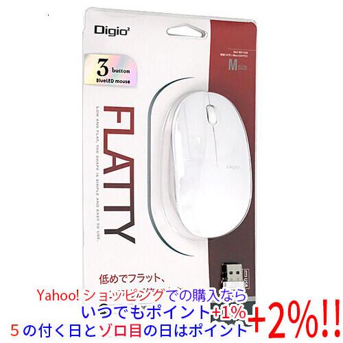 ナカバヤシ 3ボタンBlueLEDマウス FLATTY MUS-RKT153NW ホワイト