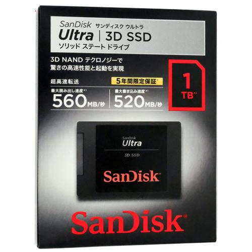 爆買SANDISK Ultra 3D SSD 1TB SDSSDH3-1T00-J26