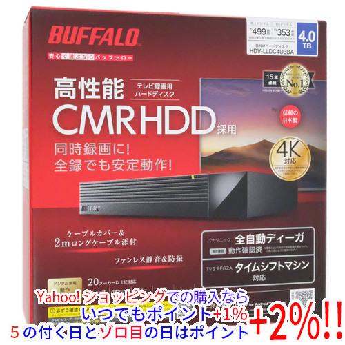 BUFFALO バッファロー 外付けHDD HDV-LLDC4U3BA 4TB