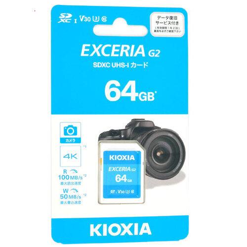 爆買【ゆうパケット対応】キオクシア SDXCメモリーカード EXCERIA G2 KSDU-B064...