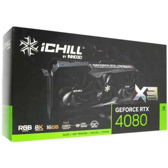 Inno3Dグラボ GeForce RTX 4080 16GB ICHILL X3 C40803-1...