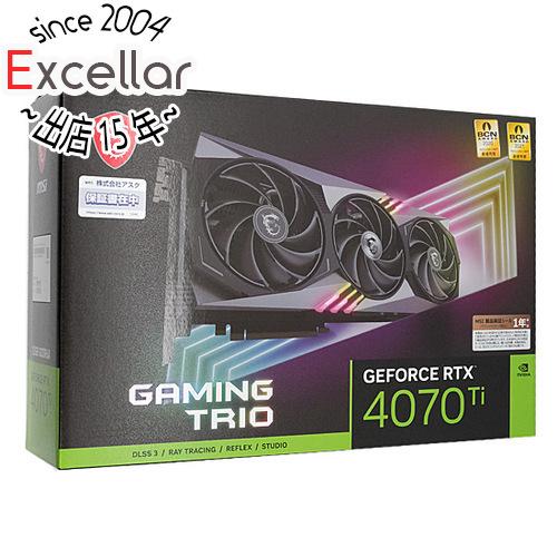 MSI製グラボ GeForce RTX 4070 Ti GAMING TRIO 12G PCIExp...