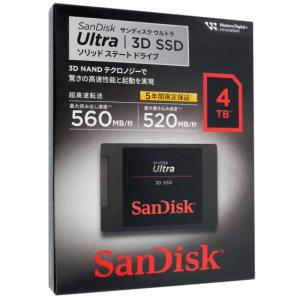 SANDISK Ultra 3D SSD 4TB SDSSDH3-4T00-J26 [管理:1000028238]｜excellar-plus