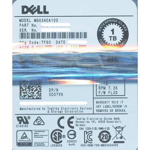 爆買DELL MG03ACA100 1TB SATA600 7200