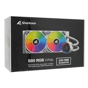 Sharkoon 水冷CPUクーラー SHA-S80 RGB AIO WT ホワイト [管理:1000028273]の商品画像
