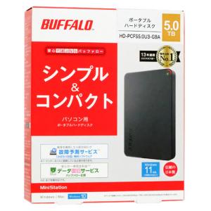 BUFFALO HD-PCFS5.0U3-GBA ［HD-PCFSU3-Aシリーズ 5TB ブラック