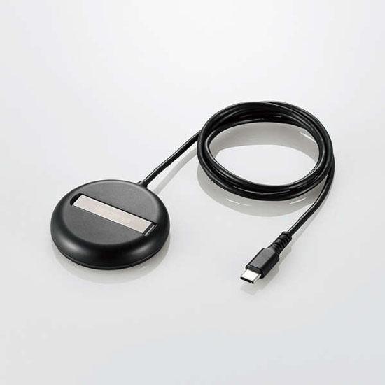 ELECOM エレコム 2WayマグネットQi2規格対応ワイヤレス充電器 W-MA06BK ブラック...