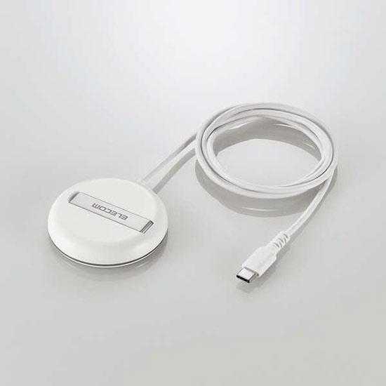 ELECOM エレコム 2WayマグネットQi2規格対応ワイヤレス充電器 W-MA06WH ホワイト...