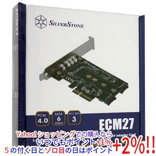 【新品(開封のみ)】 SILVERSTONE インターフェイスカード SST-ECM27 [M.2]
