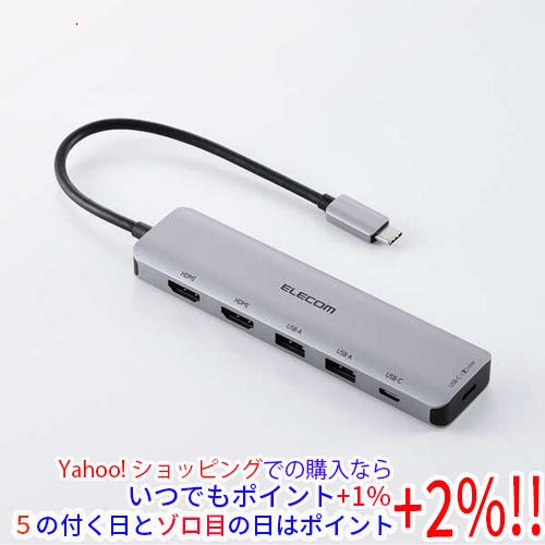 【ゆうパケット対応】ELECOM エレコム ドッキングステーション6in1 DST-M060BPSV...