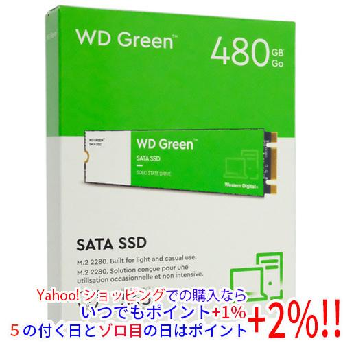 Western Digital製 内蔵SSD 480GB WD Green WDS480G3G0B