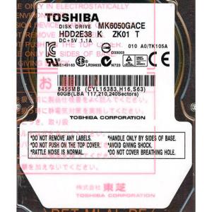爆買TOSHIBA(東芝) ノート用HDD 2.5inch MK6050GACE 60GB