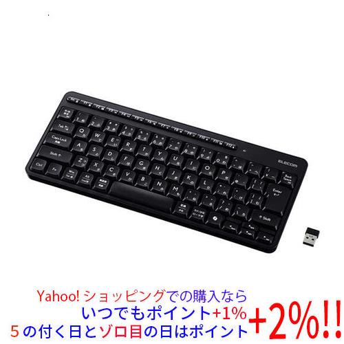 ELECOM エレコム 2.4GHz静音ミニキーボード TK-QT11MDMBK ブラック
