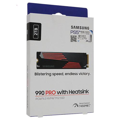 爆買【新品(開封のみ)】 SAMSUNG SSD 990 PRO with Heatsink MZ-...