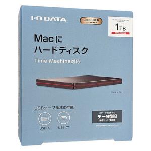 爆買I-O DATA アイ・オー・データ ポータブルハードディスク カクうす HDPX-UTSC1KB Black×Red