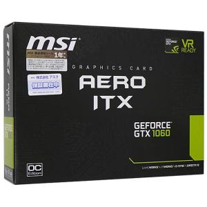 【中古】MSI製グラボ GTX 1060 AERO ITX 6G OC PCIExp 6GB 元箱あり