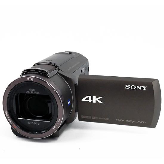 【中古】SONY製 デジタル4Kビデオカメラレコーダー FDR-AX45/TI ブロンズブラウン 元...