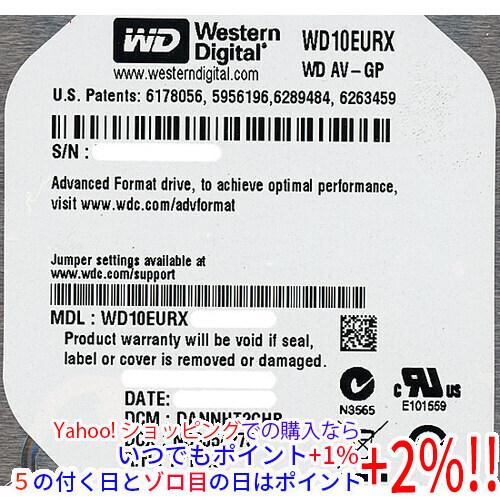 【中古】Western Digital製HDD WD10EURX 1TB SATA600 500〜1...