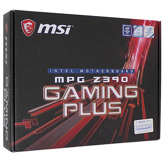 【中古】MSI製 ATXマザーボード MPG Z390 GAMING PLUS LGA1151 元箱...