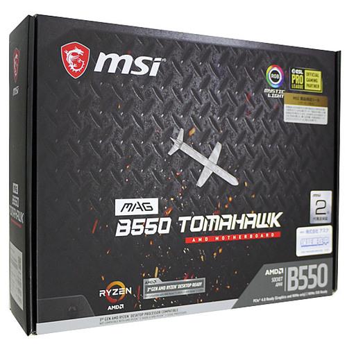 【中古】MSI製 ATXマザーボード MAG B550 TOMAHAWK SocketAM4 元箱あ...