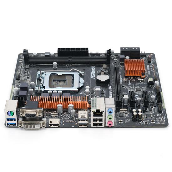 【中古】ASRock製 MicroATXマザボ H110M-HDV LGA1151 訳あり [管理:...