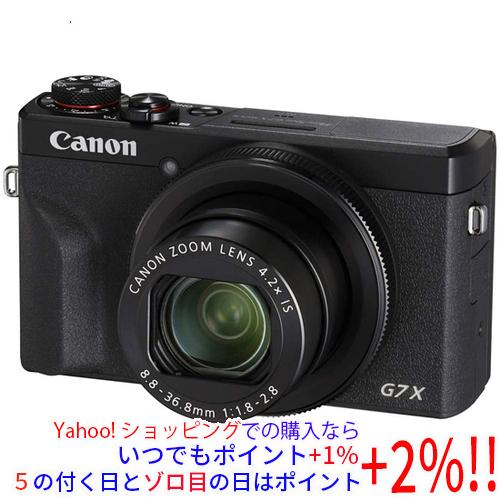 【中古】Canon製 PowerShot G7 X Mark III ブラック 2010万画素 元箱...