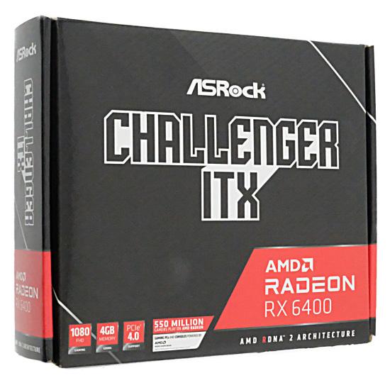 【中古】ASRock製グラボ Radeon RX 6400 Challenger ITX 4GB P...