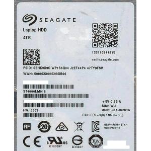 【中古】SEAGATE製HDD ST4000LM016 4TB SATA600 5400 200〜500時間以内 [管理:1050023465] 内蔵型ハードディスクドライブの商品画像