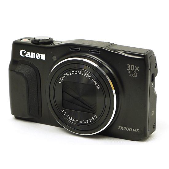 【中古】Canon製 PowerShot SX700 HS ブラック 1610万画素 液晶画面いたみ...