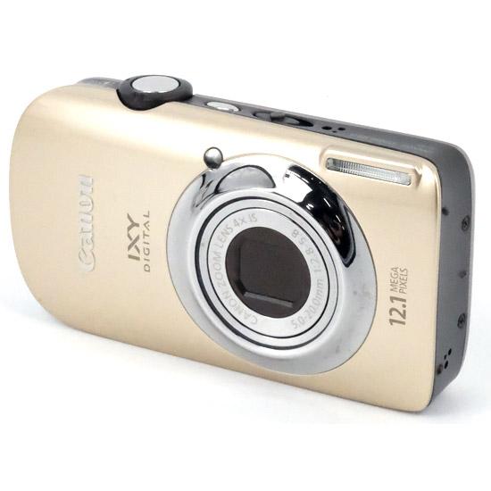 【中古】Canon製 IXY DIGITAL 510 IS ゴールド 1210万画素 液晶画面いたみ...