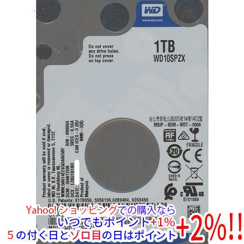 【中古】WesternDigital HDD 2.5inch WD10SPZX 1TB 7mm 30...