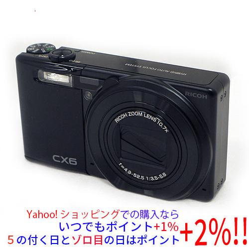 【中古】RICOH製 デジカメ CX6 ブラック 1000万画素 訳あり 元箱あり