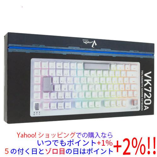 【中古】ELECOM エレコム ゲーミングキーボード V custom TK-VK720AWH ホワ...