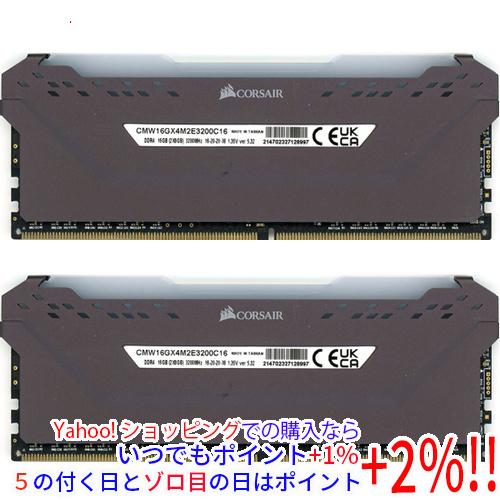 【中古】Corsair デスクトップ用 CMW16GX4M2E3200C16 DDR4 PC4-25...
