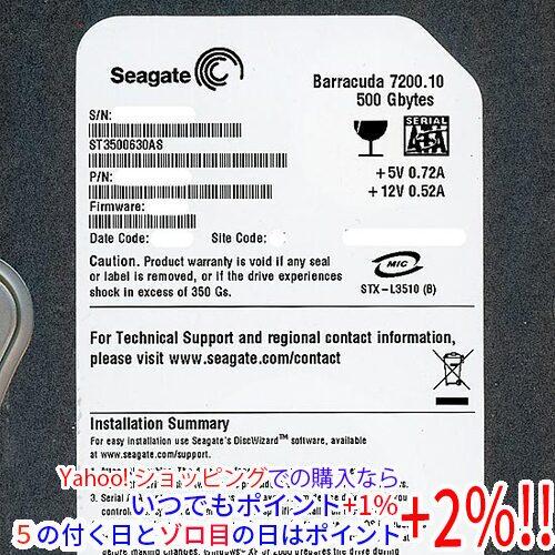 【中古】SEAGATE製HDD ST3500630AS 500G SATA300 7200 8000...