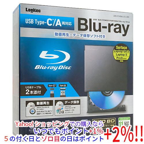 【中古】Logitec ロジテック ポータブルBlu-rayドライブ LBD-PWB6U3CSBK ...