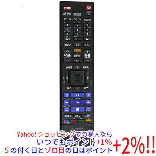 【中古】TOSHIBA BD・DVDレコーダー用リモコン SE-R0433(79105947)