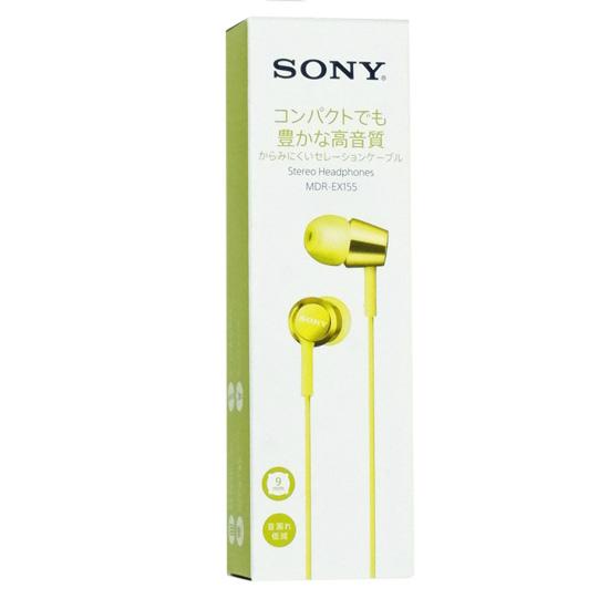 SONY 密閉型インナーイヤーレシーバー MDR-EX155 (Y) イエロー [管理:110004...