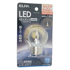 ELPA 防水型LED装飾電球 ミニボール球形 口金直径26mm G40