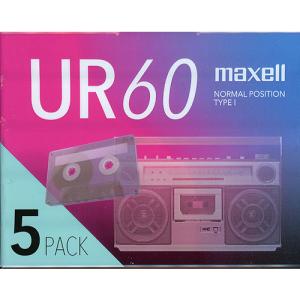 maxell カセットテープ ノーマルポジション UR-60N 5P 5本パック