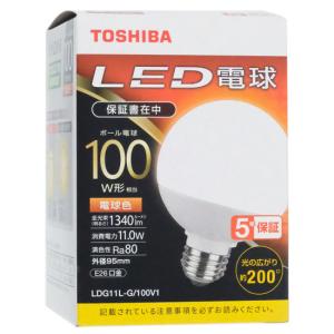 東芝 LED電球 ボール電球形 G形E26 広配光200度 60W形相当 電球