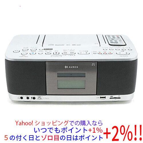 TOSHIBA SD/USB/CDラジオカセットレコーダー AUREX AX-KCR70(S) シル...